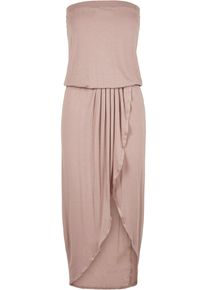 Urban Classics Damen Shirtkleid "Urban Classics Damen Ladies Viscose Bandeau Dress", rosa, klassisch, Gr. 4XL, unifarben, 95% Viskose, 5% Elasthan,