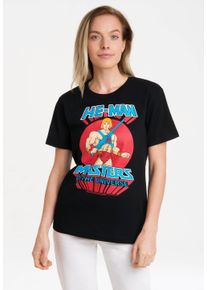 logoshirt Damen T-Shirt "MOTU - He-Man", schwarz, casual, Gr. L, bedruckt, 100% Baumwolle, Shirts, mit lizenziertem Print