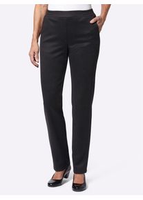 Classic Basics Damen Schlupfhose, schwarz, Gr. 19, unifarben, 83% Polyester, 15% Viskose, 2% Elasthan, Hosen