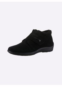 CLASSIC Damen Stiefelette, Gr. 41, schwarz, Veloursleder, Glattleder, Rindsleder, Basic, Schuhe