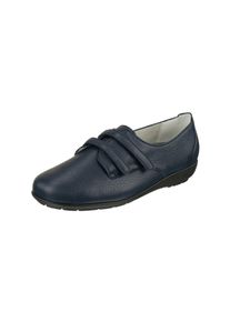 Natural Feet Damen Slipper "Kletter Frieda", Gr. 38, blau, Leder, casual, Schuhe, aus flexiblem Hirschleder