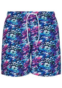 Urban Classics Herren Badeshorts "Urban Classics Herren Multicolor Swim Shorts", blau, Gr. S, 100% Polyester, Badehosen