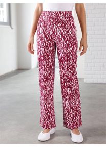 Damen Schlupfhose, bunt, Gr. 50, gemustert, 100% Baumwolle, Hosen