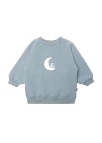 Liliput Herren Sweatshirt "Mond", blau, Gr. 110, bedruckt, 80% Baumwolle, 20% Polyester, Sweatshirts, mit niedlichem Mond-Print