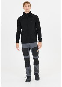 WHISTLER Herren Fleecejacke "Tracker", schwarz, sportlich, Gr. M, unifarben, 95% Polyester, 5% Elasthan, Jacken, mit Powerstretch und praktischer