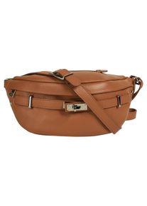 Samantha Look Damen Gürteltasche, braun, Leder, clean, Taschen, echt Leder, Made in Italy