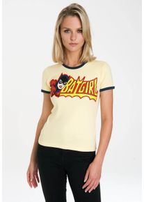 logoshirt Damen T-Shirt "DC Comics", gelb, casual, Gr. M, bedruckt, 100% Baumwolle, Shirts, mit lizenziertem Originaldesign