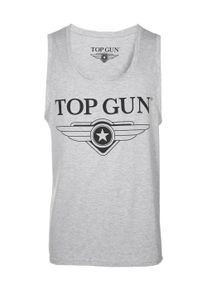 Top Gun Herren Muskelshirt "Truck TG20191003", grau, Gr. XS, Obermaterial: 93% Baumwolle, 7% Elastan, Shirts
