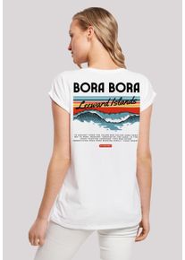 F4NT4STIC Damen T-Shirt "Bora Bora Leewards Island", weiß, casual, Gr. XXL, Obermaterial: 100% Baumwolle, Shirts, Print