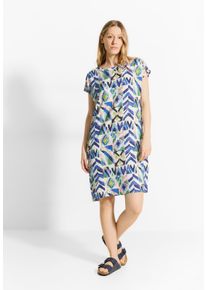 Cecil Damen Sommerkleid, weiß, casual, Gr. XXL, bedruckt, Stoff, 100% Viskose, Kleider, aus Viskose
