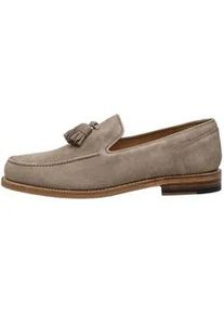 Loafer Henry Stevens "Haywood TL Businessschuh" Gr. 43, beige Herren Schuhe Halbschuhe Leder handgefertigt, Anzugschuhe Slipper