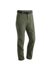 Funktionshose Maier Sports "Nil" Gr. 46, Normalgrößen, grün (moosgrün) Herren Hosen Wanderhose, atmungsaktive Outdoor-Hose mit Roll up Funktion