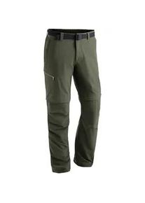 Funktionshose Maier Sports "Tajo 2" Gr. 60, Normalgrößen, grün (moosgrün) Herren Hosen Wanderhose, zipp-off Outdoor-Hose, 4 Taschen, Regular Fit