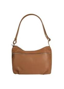 Shopper Samantha Look Gr. B/H/T: 29cm x 22cm x 13cm onesize, braun (cognac) Damen Taschen echt Leder, Made in Italy