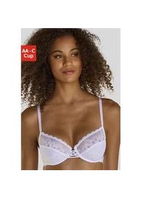 Bügel-BH Lascana Gr. 80, Cup B, weiß Damen BHs mit dezent transparenter Spitze, Dessous