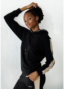 s.Oliver Hoodie mehrfarbig Gr. 44/46 für Damen. Rundhals und Kordel, Kordelzug. Lässig Geschnitten. Nachhaltig.