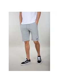 Sweatshorts Alpha Industries "Alpha Industries Men - Shorts Basic Short SL" Gr. M, Normalgrößen, grau (grau heather) Herren Hosen