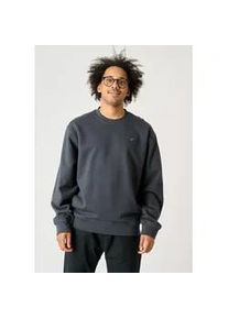 Sweatshirt Cleptomanicx "Ligull Boxy" Gr. XL, blau (anthrazit) Herren Sweatshirts mit kleiner Möwenstickerei