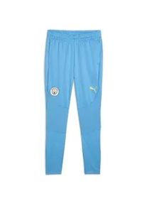 Sporthose Puma "Manchester City Trainingshose Herren" Gr. M, Normalgrößen, blau (magic gelb glow) Herren Hosen