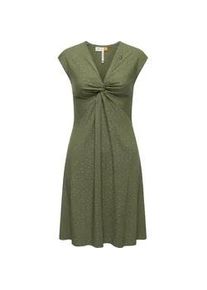 Wickelkleid Ragwear "Comfrey" Gr. XS (34), Normalgrößen, grün (olivgrün) Damen Kleider stylisches Sommerkleid mit tiefem V-Ausschnitt