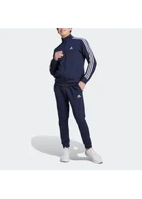 Trainingsanzug Adidas SPORTSWEAR "BASIC 3-STREIFEN" Gr. XXL, blau (legend ink) Herren Sportanzüge