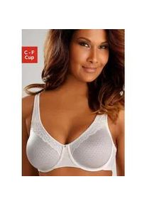 Minimizer-BH Nuance, Damen, Gr. 85, Cup F, beige (creme), Netz, Obermaterial: 85% Polyamid, 15% Elasthan, BHs Minimizer-BH, mit Spitzenborte