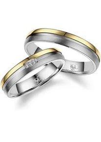 Partnerring MARRYA "Titan Ringe Trauringe Eheringe Partnerringe" Fingerringe Gr. 68, Titan, goldfarben (herren ring, gold, silber) Damen