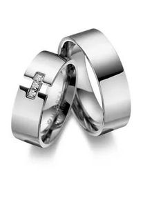 Trauring MARRYA "Titan Ringe Trauringe Eheringe Partnerringe" Fingerringe Gr. 60, Titan, silberfarben (herren ring, silber) Damen