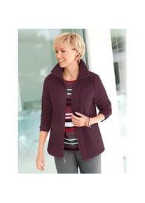 Fleecejacke Casual Looks Gr. 48, rot (bordeaux) Damen Jacken