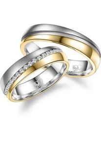 Verlobungsring MARRYA "Edelstahl Ringe Trauringe Eheringe Partnerringe" Fingerringe Gr. 52, Edelstahl, goldfarben (herren ring, silber, gold) Damen