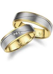 Verlobungsring MARRYA "Titan Ringe Trauringe Eheringe Partnerringe" Fingerringe Gr. 50, Titan, silberfarben (damen ring, silber, gold) Damen