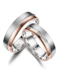 Trauring MARRYA "Titan Ringe Trauringe Eheringe Partnerringe" Fingerringe Gr. 68, Titan, rosegold (herren ring, silber, rosé gold) Damen