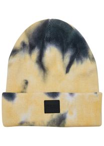 Urban Classics Damen Beanie "Urban Classics Unisex Tie Dye Beanie Kids", gelb, Gr. S, Baumwolle, Mützen