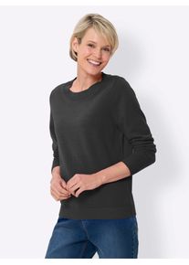 Classic Basics Damen Strickpullover "Langarm-Pullover", lila, Gr. 42, unifarben, 100% Baumwolle, Pullover