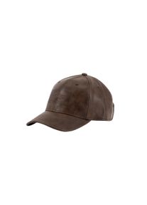 Damen Trucker Cap "Alpha Industries Accessoires - Headwear PU Logo Cap", braun, Alpha Industries, Obermaterial: 100% Kunstleder, Caps