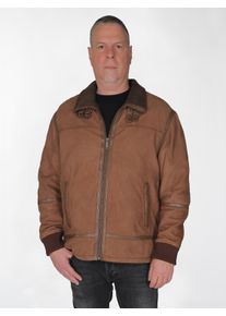 JCC Herren Lederjacke, braun, Gr. 62, Oberstoff: 100% Schafsleder / Innenfutter: 100% Polyester / Ärmelfutter: 100% Polyester, Jacken