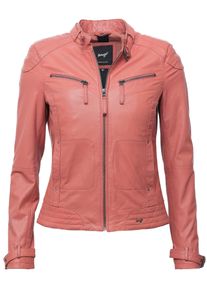 Maze Damen Lederjacke "31Ryana", rosa, Gr. M, Obermaterial: 100% Leder, Lamm / Futter: 100% Baumwolle / Ärmelfutter: 100% Polyester, Jacken