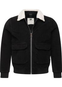 Ragwear Herren Cordjacke "Aviss", schwarz, sportlich, Gr. S, Obermaterial: 100% Baumwolle, Innenfutter: 100% Polyester, Wattierung: 100% Polyester,
