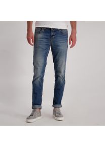 Cars Jeans Herren Slim-fit-Jeans "Jeans Blast", blau, modisch, Gr. 34, Abriebeffekte, Denim/Jeans, Obermaterial: 99% Baumwolle, 1% Elasthan, Jeans