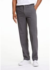 LINDBERGH Herren Chinos "LINDBERGH Klassische Hose", grau, Gr. XL, Oberstoff: 35% Polyester (recycelte Fasern), 31% Viskose, 30% Polyester, 4%