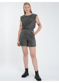 Jagger & Evans JAGGER & EVANS Damen Lederhose "42021270", grau, Gr. XS, Obermaterial: 100% Ziegenleder, Innenfutter: 100% Polyester, Hosen