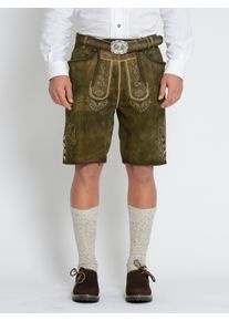 JCC Herren Trachtenhose "31023118", braun, Gr. 48, Obermaterial: 100% Ziegenvelours; Schnalle aus Metall, Hosen