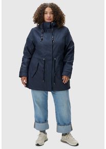 Ragwear Damen Wintermantel "Monadis Rainy II Intl.", blau, sportlich, Gr. XXL, Oberstoff: 100% Polyester, Futter: 100% Polyester, Wattierung: 100%