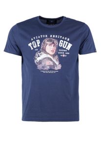 Top Gun Herren T-Shirt "TG20213028", blau, Gr. S, Obermaterial: 100% Baumwolle, Shirts