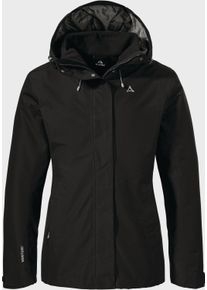 Schöffel SCHÖFFEL Damen Doppeljacke "Hiking 3in1 Jacket Style Okere WMS", schwarz, sportlich, Gr. 46, Aussenjacke Oberstoff : 100% Polyester (Membran: