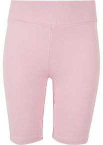 Urban Classics Leggings "Urban Classics Damen Girls High Waist Cycle Shorts", pink, Gr. 110, unifarben, 95% Baumwolle, 5% Elasthan, Hosen