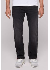 CAMP DAVID Herren Comfort-fit-Jeans, schwarz, casual, Gr. 33, Abriebeffekte, Material: 68% Baumwolle, 16% Polyester, 14% Lyocell, 2% Elasthan,