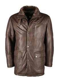 JCC Herren Lederjacke "JCC-09-703", braun, Gr. 66, Obermaterial: 100% Lammleder / Futter: 100% Baumwolle / Ärmelfutter: 100% Polyester, Jacken