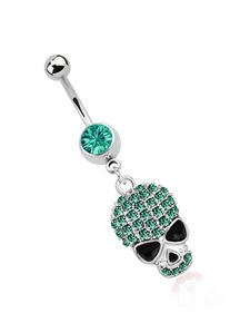 Adelia´s ADELIA ́S Damen Bauchnabelpiercing "Piercing Piercing Bauchnabelpiercing", blau, modisch, Chirurgiestahl, Piercings, 316l Stahl Banane - türkis