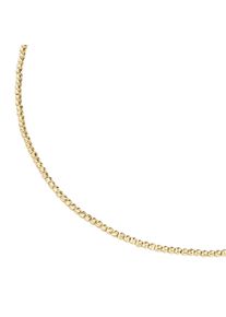 Smart Jewel Damen Collier "mit facettierten Kugeln, Silber 925", 45cm, Silber 925 (Sterlingsilber), gold, Silber 925 (Sterlingsilber), Halsketten